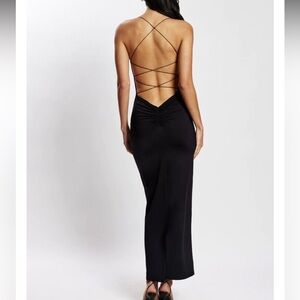 Meshki Sabine Black Maxi Dress Size Small